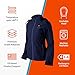 Sahara II Women’s Heated Jacket - 10 hrs of Heat | 3 Heat Zones | Battery & Charger | Machine Washable | All Day Warmth, Navy, Medium