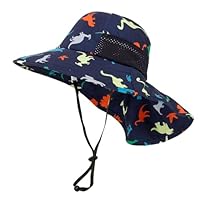 Dsscvnef Chapeau De Soleil Pour Tout-Petits Chapeaux De Plage Ajustables Avec Grand Bord Upf 50+ Protection Uv Chapeau Seau Bébé Chapeaux De Soleil 1-2 Ans Vêtements Enfants Garçons