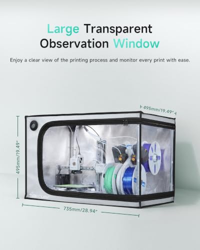 Image of TOPCUBE 3D Printer Enclosure for Bambu Lab A1 Mini Combo with Exhaust Kit