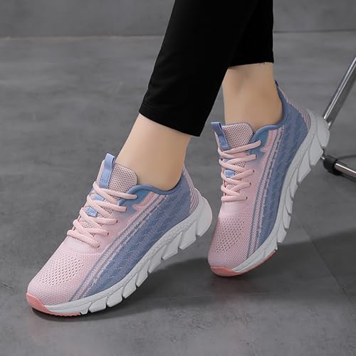 Zapatillas de deporte para mujer en malla transpirable con diseño degradado 5