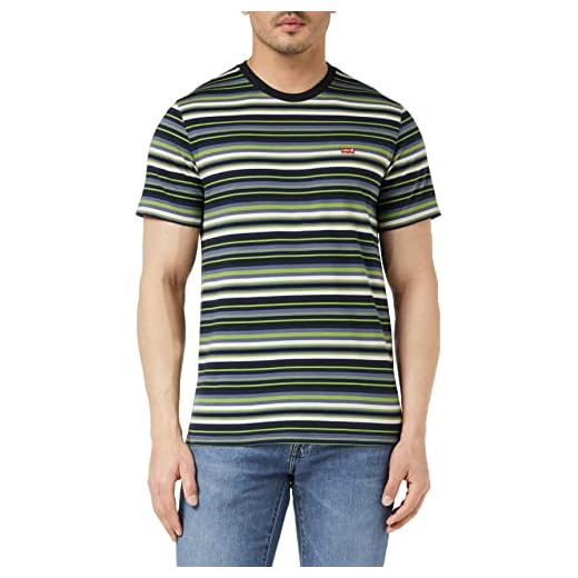 Levi's SS Original HM tee Playhouse G T-Shirt, Calliste Green-Multi Colour, M para Hombre