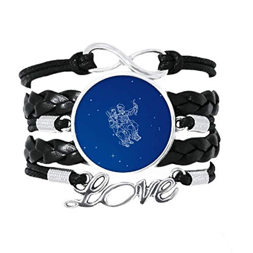 Bracelet Gemini constellation mai juin en cuir pour votre style quotidien