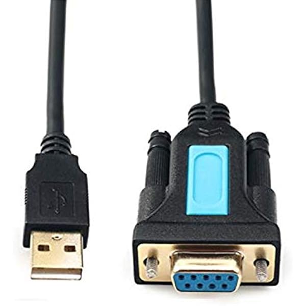 Adapter CABLEDECONN USB do RS232 z układem Prolific PL2303 USB2.0 męski do RS232 żeński kabel szeregowy DB9 2m 6ft dla Windows XP, Windows Vista,7,8,10,Mac OS 10.6 Above Linux