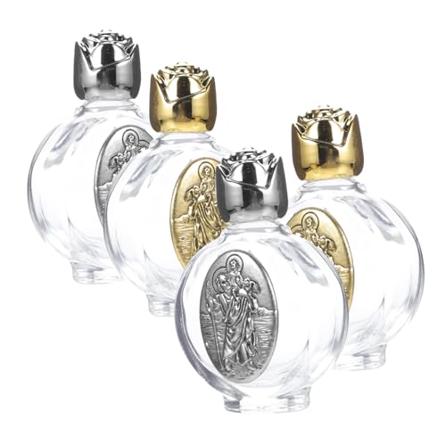 Bouteille eau bénite baptême catholique Healeved flacon portable décoratif
