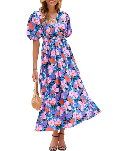Image of Maxigerui Women's Summer Floral Maxi Dress Spring Wedding Guest Dress 2026