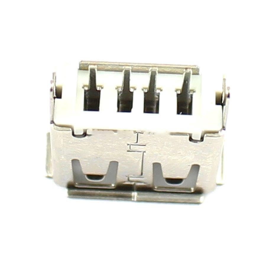 Generic 100 Pcs USB 4 Pin Female Type-A DIP Socket Connector 13.0