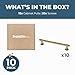 Franklin Brass (10-Pack) – Champagne Bronze Cabinet Handles, 5-1/16 Inch Hole Center, Casual Pulls for Drawers, Kitchen Cabinet Door, Dressers | Francisco