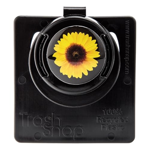Image of Reusable Bag Holders for Trash & Recycling | Eco-Friendly, Adhesive Clip System for Car, RV, Home, Travel, Boat | Recycled Plastic Sunny Day - 2 Pack