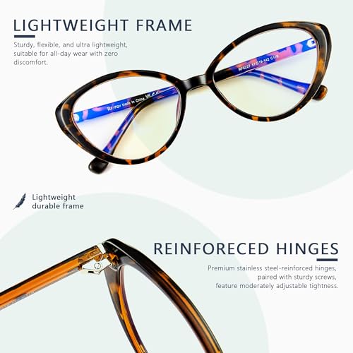 Image of Blue Light Blocking Glasses for Women Men, Square Thick Frame Anti Eyestrain & UV Glare JF6218
