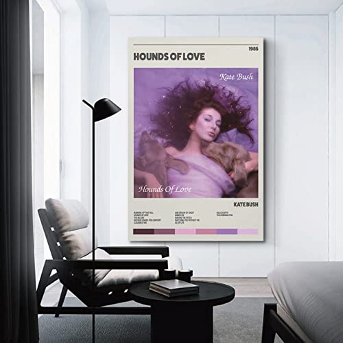 Xiaoma Kate Bush Poster Hounds Of Love 1985 Album Cover Poster Decorative Painting Canvas Wall Posters And Art Picture Print Modern Family Bedroom Decor Posters 12X18Inch(30X45Cm) #TOP2