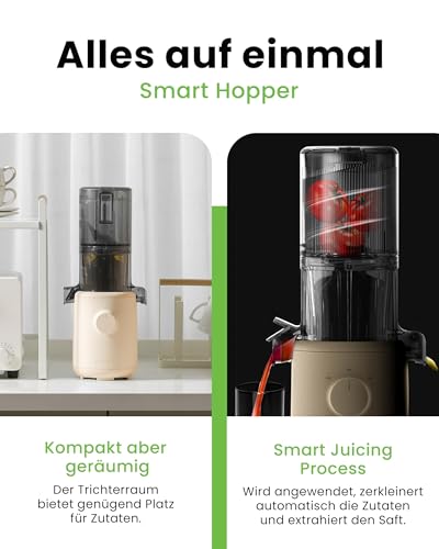 Hurom-Slow-Juicer-Entsafter-Gemuse-und-Obst-H310-Leicht-zu-Reinigen-Leiser-Motor-Elektrischer-Entsafter-mit-Siebfilter-100-Watt-BPA-Frei-Schlankes-Design-220ml-Beige | Dealmeister.io Alt tag für bilder post titel
