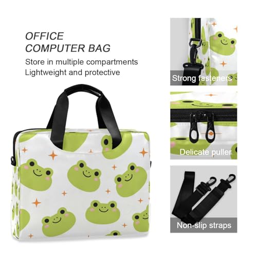 Bolso para laptop con diseño de rana divertido para trabajo miniatura 6