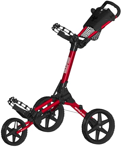 Image of Fastfold Square - Compact 3 Wheel Folding Pull/Push Golf Trolley