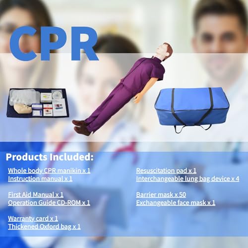 Kit de formation RCP adulte réaliste à peau moyenne avec accessoires de simulation - 7