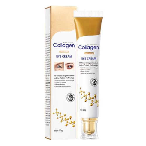 OYZOQ 1 Pcs Contorno de Ojos, Crema Hidratante con Colágeno, Bálsamo Refrescante