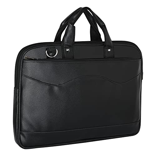 Pramadda Pure Luxury Slim Leather Laptop Messenger Bag for Men Women | Office Sling Shoulder Side Crossbody Slim Laptop Bag Men | File Document Bags | Diwali Birthday Gift Item Men.