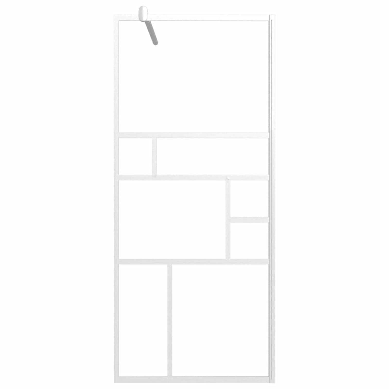 Parete per Doccia Walk in 90x195 cm in Vetro ESG Bianco,Parete per Doccia Walk-in,Parete Doccia,Componenti Doccia,Pareti Doccia-151869