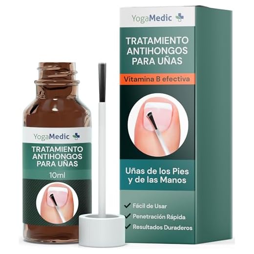 YogaMedic Tratamiento para Uñas de Pies contra Hongos [Sin limar] 10 ml, Resultados Inmediatos [Patentado] - Tratamiento Antihongos - Cuidado Antifúngico de Uñas Clínicamente Probado