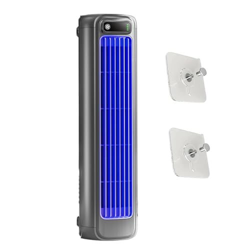 Solymall Ace Enfriador, Aire Acondicionado Portatil Silencioso, Mini Aire Acondicionado Portatil, Ventilador De Torre Portátil De Escritorio 3 Velocidades, Carga USB (Modèle de charge gris)