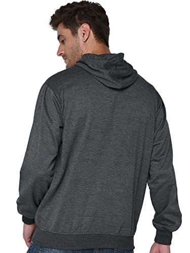 Image of SXV STYLE Hooded Pullover Solid Plain Unisex Cotton Oversized Baggy Sweatshirt Hoodie