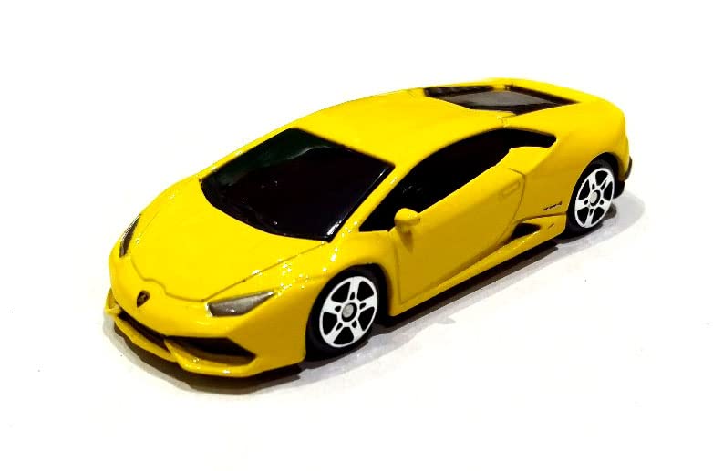 Motor Mania Huracan LP 610-4 (1.64 Scale Size) Yellow Colour Diecast Car (Comes in Plastic Bag Packaging)