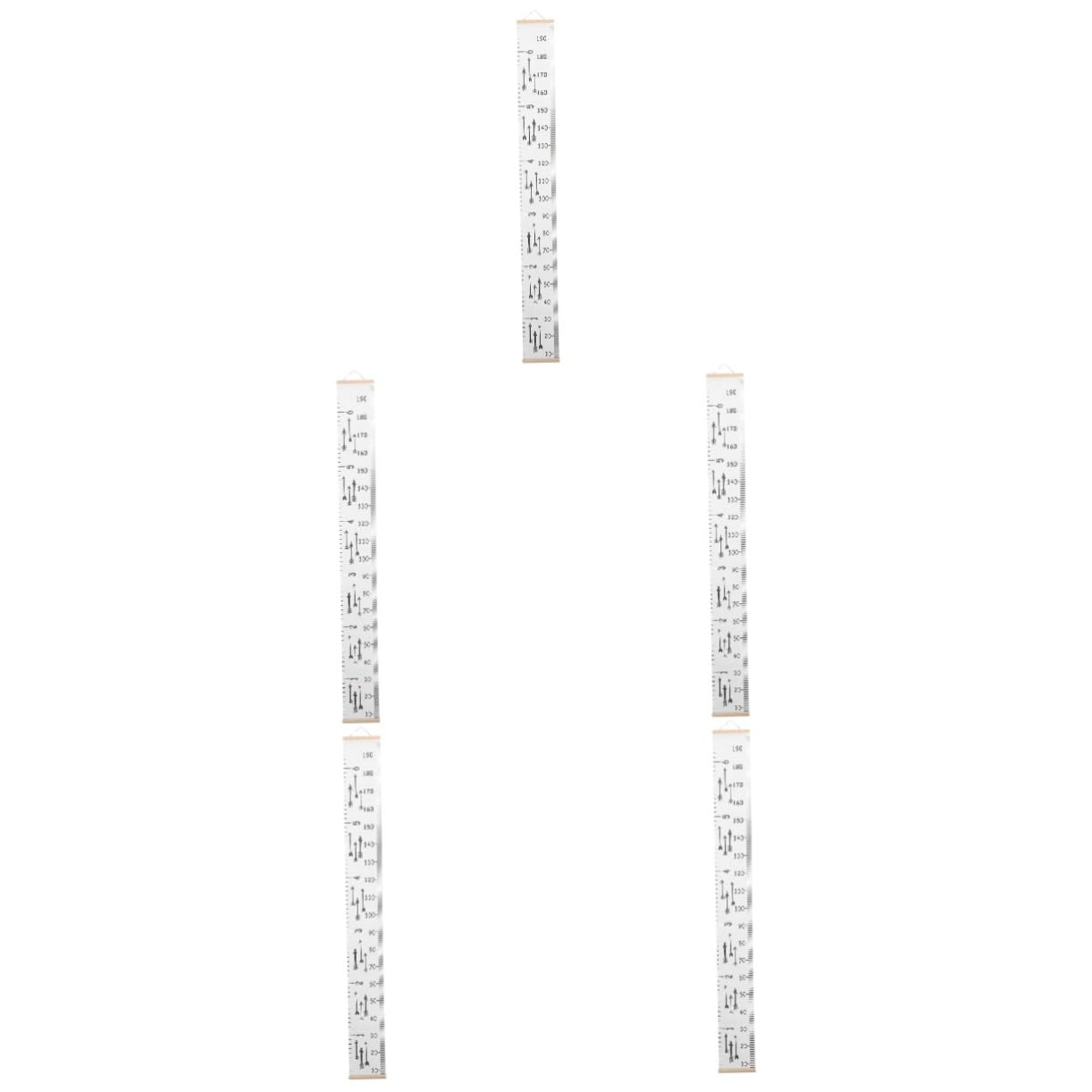5 Pz righello di tabella di misurazione ' grafico di crescita del misuratore bambini Misuratore di per bambini grafico Di legno Cabilock