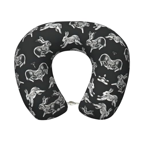 Almohada de poliéster para cuello y hombros negra miniatura 1