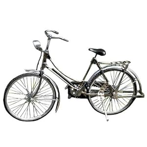 Wogeka Miniatuurmodel van dames fiets metalen fiets fiets03