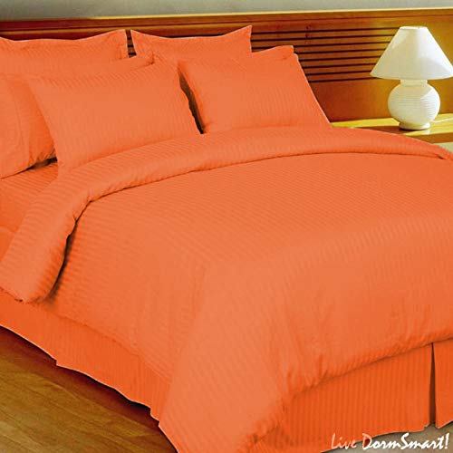 Parure de lit 3 pièces coton égyptien 600 fils King size orange