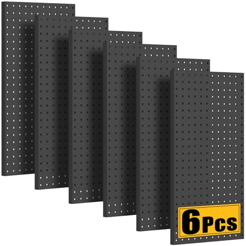 PBHEPJ Heavy Duty Metal Pegboard Panels (6 Pcs)