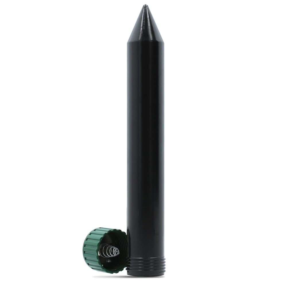 4X Ahuyentador de Topos, Roedores y Serpientes – Repelente Ultrasónico de Plagas, Alimentado por Baterías (3 Baterías D), Frecuencia 400 Hz, Protege hasta 600 m (4)