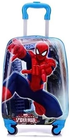 Spider-Man Kids' 4-Piece Hardside Luggage Set With Skate Wheels – Black, ABS Material