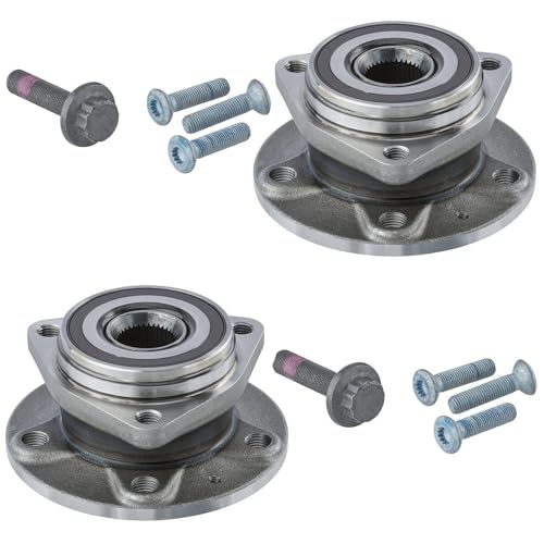 Image of Detroit Axle - Pair Front Wheel Bearing Hubs for 2015-2020 Volkswagen Golf