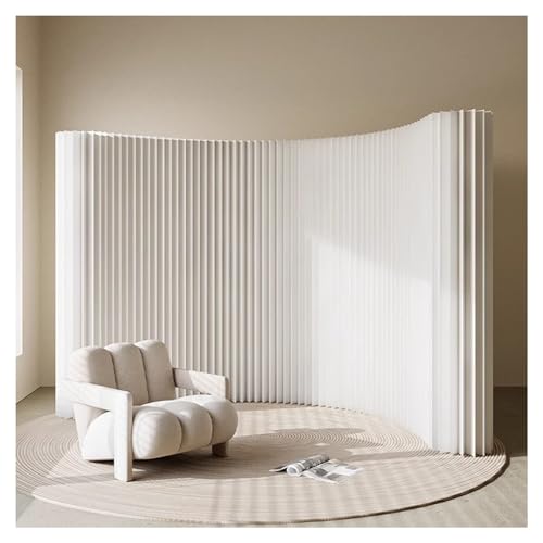 Cloison de séparation pour salon et chambre moderne blanche