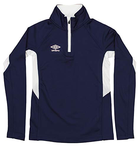 Umbro Big Boys Youth Off Field Pullover Jacket, Navy/White Large 14-162