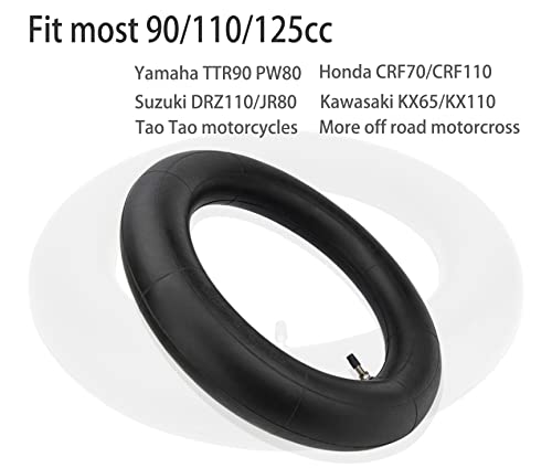 Image of 2 Pack 3.00 /3.50-12 inchDirt Bike Inner Tubes,(80 /100-12)12 inchHeavy Duty Mini Dirt Bike Inner Tube Compatible with Honda CRF50 /XR70,Kawasaki KLX 110,and Yamaha TTR90 /TTR110