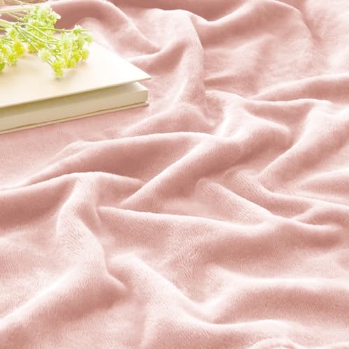 Image of BEDELITE Fleece Blanket Pink Morn Throw Blankets for Couch & Bed, Luxury Plush Cozy Fuzzy Blanket 50 inch x 60 inch, Super Soft Warm Lightweight Throw Blanket for Travel Camping