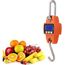 Basculas De Gancho Bascula Gancho Profesional Báscula de grúa Báscula digital colgante Equipaje Báscula colgante con gancho 150 kg / 300 lb