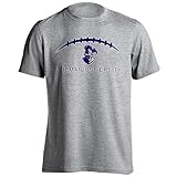 Sport Your Gear Furman Paladins Football Laces Out Short Sleeve T-Shirt (Athletic Heather - Small)