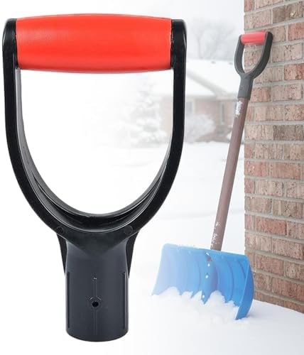 Snow Shovel Replacement Handle - Winter Universal D Grip Rake Tool for Garden Spade to Snow Removal, Digging, 1 Pcs