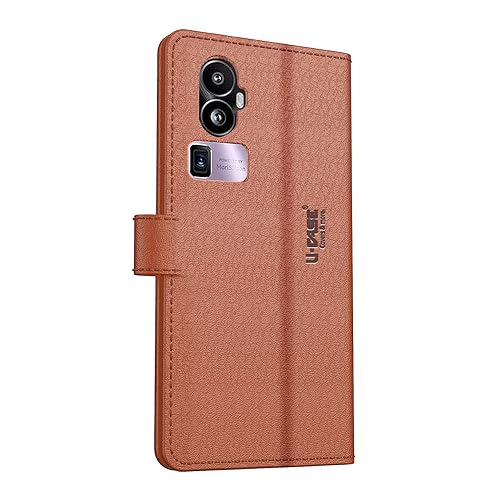 Image of U-Case Compatible with Oppo Reno 10 Pro Plus 5G Flip Cover | Leather Finish | Inside Pockets & Inbuilt Stand | Shockproof Wallet Style Magnetic Closure Back Cover Case