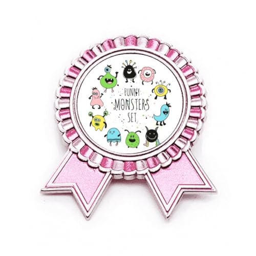 Broche monstre et extraterrestre rose pour look denim urbain