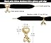 TOPPING STYLE Fashionable Satin Ribbon Shoe Laces with Bling Pearl Charms for Girls & Women (02 Satin Black- Gold, 43