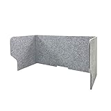 防音 吸音 フェルトボード felmenon-bst10050 約幅100×奥行50×高さ50cm 1枚単品 BST1000-P04GY (Do) 吸音ブーススタンド Felmenon パーテーション テレワーク用 簡易ワークスペース 折り畳み式 コンパクト 滑り止めシール付