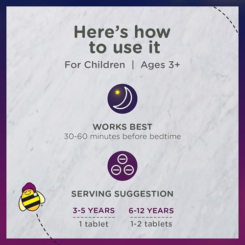 image for Zarbee's Kids 1mg Melatonin Chewable Tablet, Drug-Free & Effective Sle