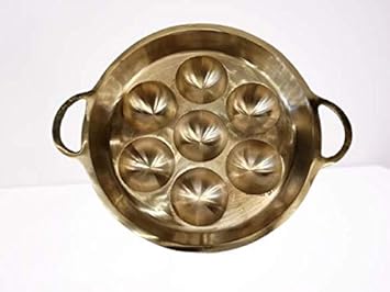 Nadavaramba Bronze Paniyaram pan-Unniappakara (7 Hole)