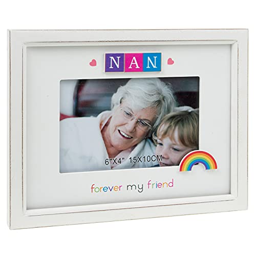 Image of Rainbow Scrabble Frame 6x4 - Nan - Forever my Friend