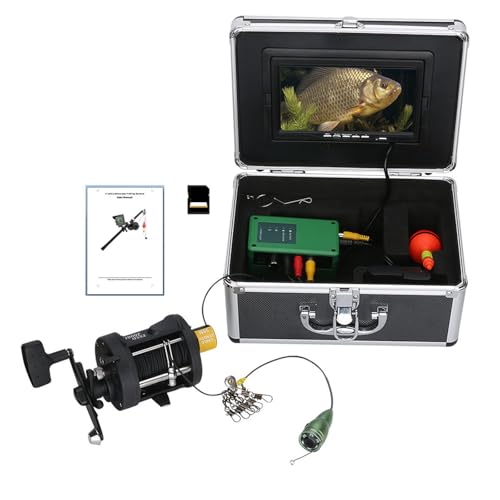 Cámara de Pesca Submarina DVR Buscador De Peces de 7' Cámara de Pesca HD 1000TVL Cámara De Pesca Subacuática Portátil para Pesca en el mar, Pesca en Hielo, Pesca en Barco IP68 Resistente Al A(Size:30)