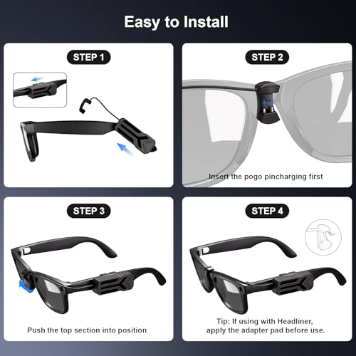 Image of YARENKA 2Pack Wearable Battery Pack Charger Compatible with Oakley Meta Smart Glasses Gen 1 & Gen 2, Ultra-Light Mini Power Bank Accessories for Wayfarer Headliner Skyler HSTN