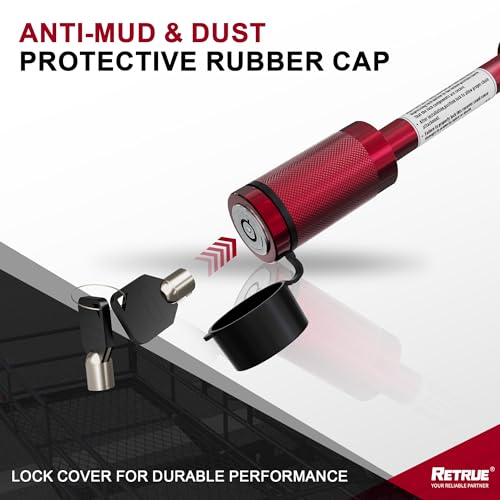 Image of RETRUE Trailer Locking Hitch Pin, 5 /8 inch Pin, Fit 2 inch & 2-1 /2 inch Receiver, Red